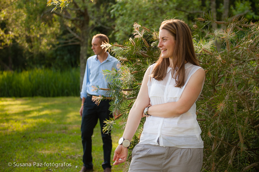 Preboda en los jardines del Pazo de Tambre, Sierra de Outes, muy cerca de Santiago de Compostela.